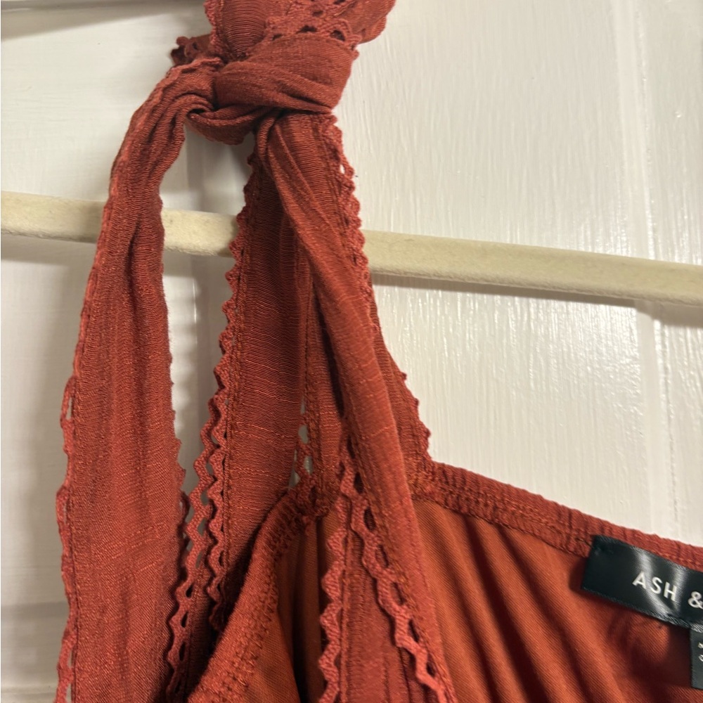 Ash & Violet Rust Dress Size M NWT - Picture 4 of 13